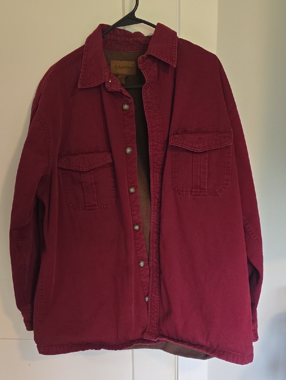 St. John's Bay Red Shirt Jacket